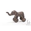 Image 2 : Antique cast metal elephant, 2 1/2" tip to tail