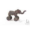 Image 3 : Antique cast metal elephant, 2 1/2" tip to tail