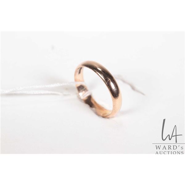 10kt yellow gold band, size 10.25