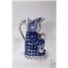 Image 2 : Antigue English Staffordshire early blue and pearlware toby jug circa late 1700- early 1800, 10" in 