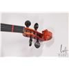 Image 4 : Violin with interior label marked "Karl Nurmberger, Bohemia" 18" with bow and fitted hard case