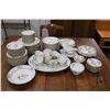 Image 1 : Large set of Limoges china tableware including eleven 9 1/2" plates, twelve 7 1/2" plates, eleven 6"