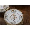 Image 2 : Large set of Limoges china tableware including eleven 9 1/2" plates, twelve 7 1/2" plates, eleven 6"