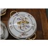 Image 3 : Large set of Limoges china tableware including eleven 9 1/2" plates, twelve 7 1/2" plates, eleven 6"