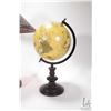 Image 2 : Modern Arts & Crafts style metal table lamp 21" in height and modern decor globe