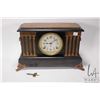 Image 1 : Mid 20th century Seth Thomas chiming mantle clock in "adamantine" case with Grecian column and lion 