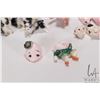 Image 2 : Selection of vintage porcelain nursery figures and miniature animals