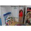 Image 2 : Two vintage Barbie dolls including 1969 Skipper doll with branded clothing and Barbie doll case and 