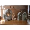 Image 1 : Austin sculpture " Beginnings" 12" in height, limited edition sculpture by Lortie 2/25 and a pair of