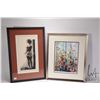 Image 1 : Two framed prints including limited edition "Girl in Tights" by artist Hamm Graver (?) outside dimen