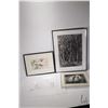 Image 1 : Four prints including three framed, "Cascade Mountain" by M. Shelton, female nude, smoky trees and u