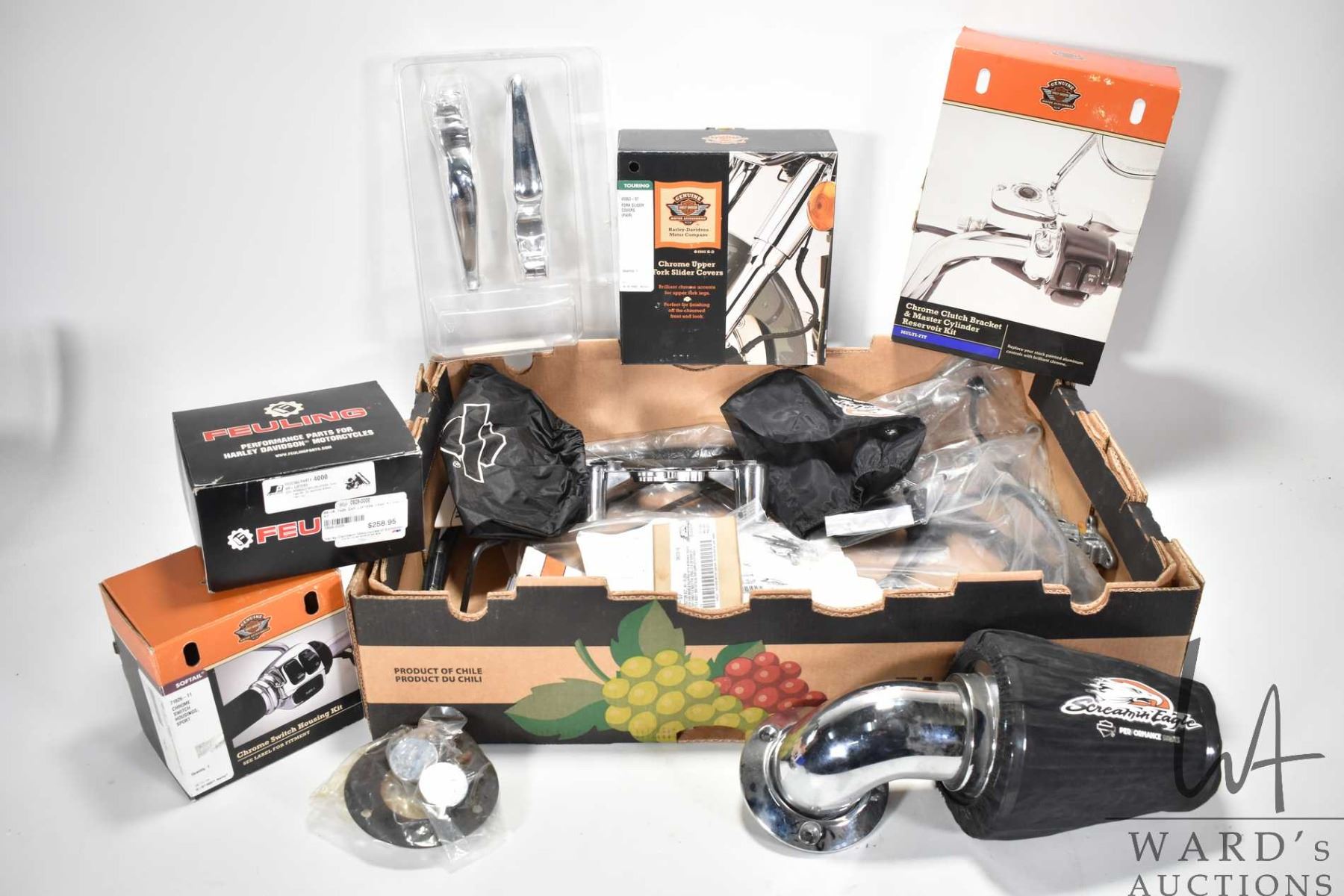 Selection of Harley Davidson parts (Note: All parts are factory ...