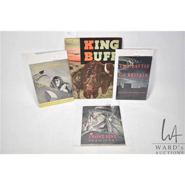 Three WWII booklets including Frontline 1940-1941, The Battle of Britain August - October 1940 and T