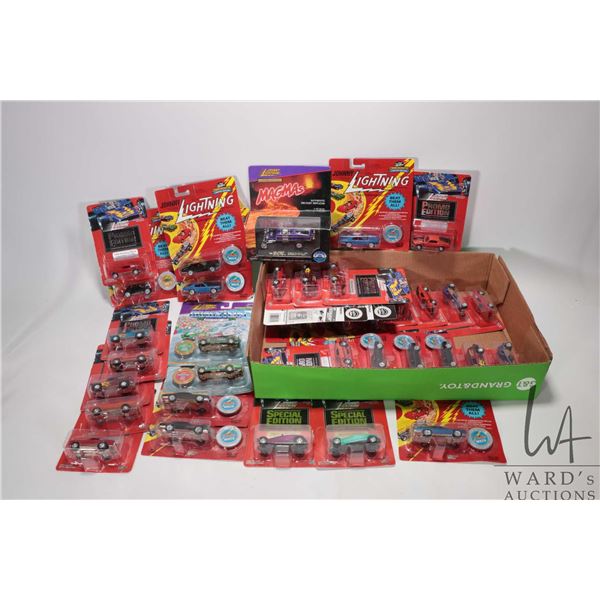 Selection of 35 Johnny Lightning collectible die cast cars