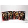 Image 1 : Four 1994 collectible G.I Joes including three Action Soldier Infantry and one Action Marine Marine 