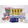 Image 1 : Selection of sports collectibles including cards, four Henry "Gizmo" Williams bobble heads, Don Matt