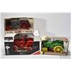 Image 1 : Three Ertl 1:16 scale die cast toys including Case "L" tractor, John Deere model GP Standard and a M