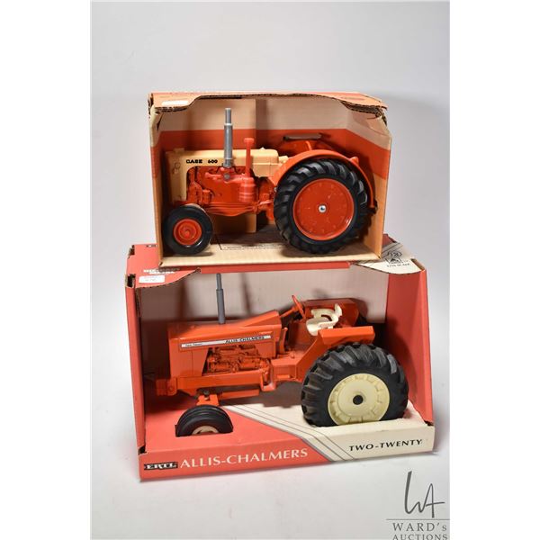 Two Ertl 1:16 scale die cast toys including Allis-Chalmers Two-Twenty and Case 600