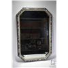 Image 1 : Modern framed mirror measuring 38" x 25". NOTE: This Lot Is Not Available For Shipping. Local pickup