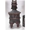 Image 8 : Three artisan made pottery figures by artist Jalisco, note: all have some damage, each approximately