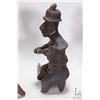 Image 9 : Three artisan made pottery figures by artist Jalisco, note: all have some damage, each approximately
