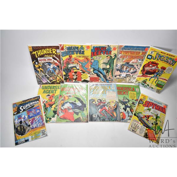 11 assorted comics including 5 Tower comics; 4 Undersea Agents & 1 Thunder Agent, 2 Harvey Thriller;