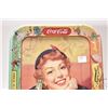 Image 2 : Vintage Coca-Cola tin tray measuring 13 1/4" x 10 1/2"