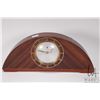 Image 1 : Art Deco mahogany cased electric "Telechron" mantle clock, model 4F05, working at time of cataloguin