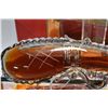 Image 3 : Five Star Brandy in musket crystal bottle/ 40% ABV /375ml and XO Napoleon Brandy in leopard crystal/