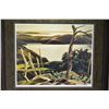 Image 2 : Frame limited edition print titled "Frood Lake" by Franklin Carmichael, overall dimensions including