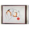 Image 2 : Framed print "Snow Bird Flock" by artist Lawrence Beaulieu, overall dimensions including frame 28" X