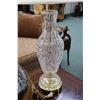 Image 2 : Waterford fine cut crystal "Tranmore" pattern table lamp, crystal section 18% and overall 27" note: 
