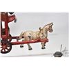 Image 8 : Vintage cast iron Kenton / Kenton style single horse drawn circus wagons, each with driver and tiger