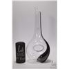 Image 1 : Reidel hand blown "Black Tie Touch" crystal wine decanter 15" in height