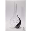 Image 2 : Reidel hand blown "Black Tie Touch" crystal wine decanter 15" in height