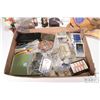 Image 2 : Selection of collectibles including pens, belt buckles, cards, stamps, six Ritzenhoff shot glasses w