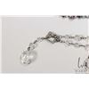 Image 3 : Two pieces of Silpada jewellery including faceted crystal, quartz toggle clasp necklace 32" and agat