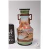 Image 2 : Pair of vintage Japanese made, hand painted vases 7 1/2" in height and a hand painted Nippon double 