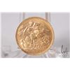 Image 2 : English gold full sovereign coin "Edward VII" 1906
