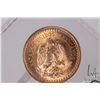Image 2 : Gold Mexican 2 1/2 peso coin circa 1945