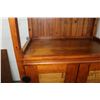 Image 2 : Semi contemporary entertainment unit with two doors inset with bamboo, hand hammered hardware, fitte