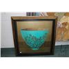 Image 1 : Framed 36" X 36" gilt framed print titled "Blossom Bowl" by Armie Fiske, sold by the Bombay Company.