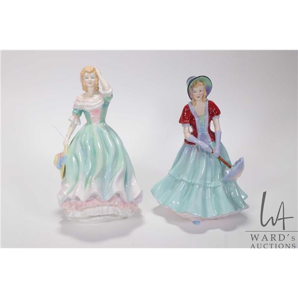 Two Paragon figurines including "Spring" and "Lady Sybil"