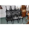 Image 1 : Nine metal outdoor dining chairs