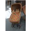 Image 2 : Antique wicker doll's pram and a wicker rocker