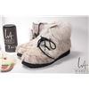 Image 2 : Two pairs of women's boots including Chef "Cherokee" Chief Canadian made seal skin boots, size 6, ap