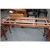 Image 3 : BT tub wash tub stand and two double handled 23" square metal trays