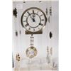 Image 2 : German made Anniversary clock in acrylic case, note: keeping time but chime not working