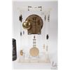 Image 3 : German made Anniversary clock in acrylic case, note: keeping time but chime not working