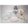 Image 1 : Selection of collectibles including Royal Doulton Bunnykins, milk glass cake tray, Oriental vase, Co